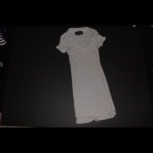 V-neck T-shirt bodycon dress